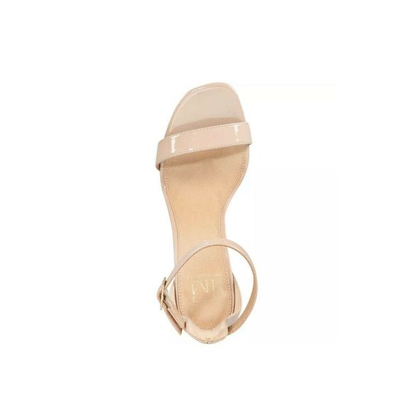 NEW Material Girl Womens Blaire Tan Nude Dress Sandal Heel Sz 9.5 - Picture 4 of 4